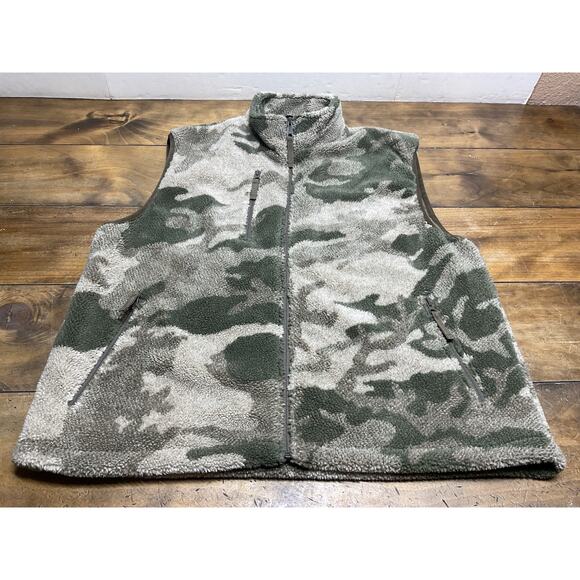 Cabela's Berber Fleece Windshear Outfitter Camo Vest Size Large - Picture 1 of 14